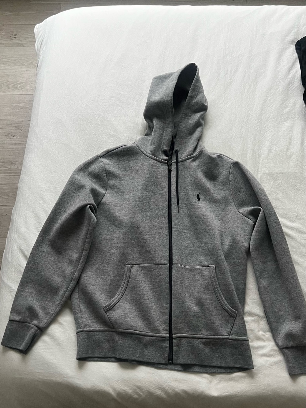 Ralph Lauren Gray Full-Zip Hooded Sweatshirt